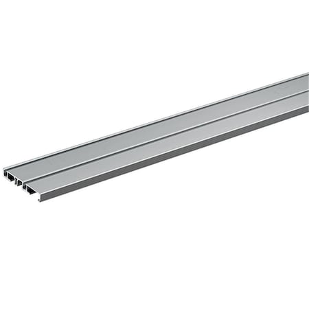 Hettich 2 Track Scew on Runner Profile, Aluminum, Silver Anodized HT9227183